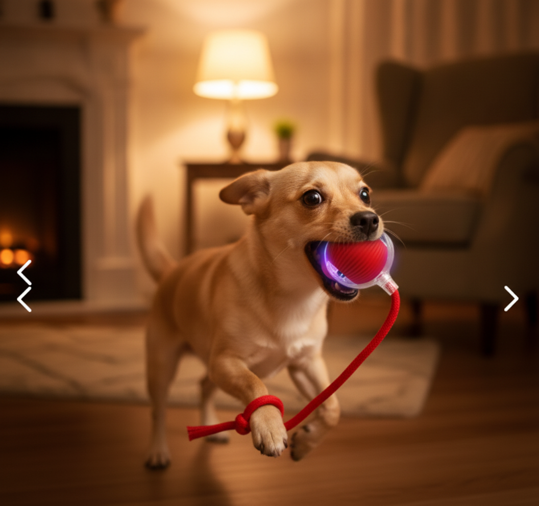 Mascota feliz jugando con PetBall